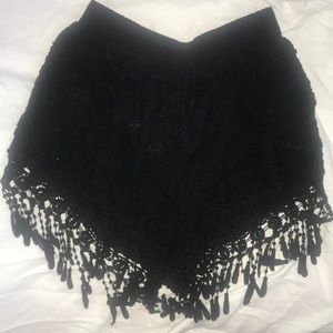 Rumor Boutique x LF Black lace shorts